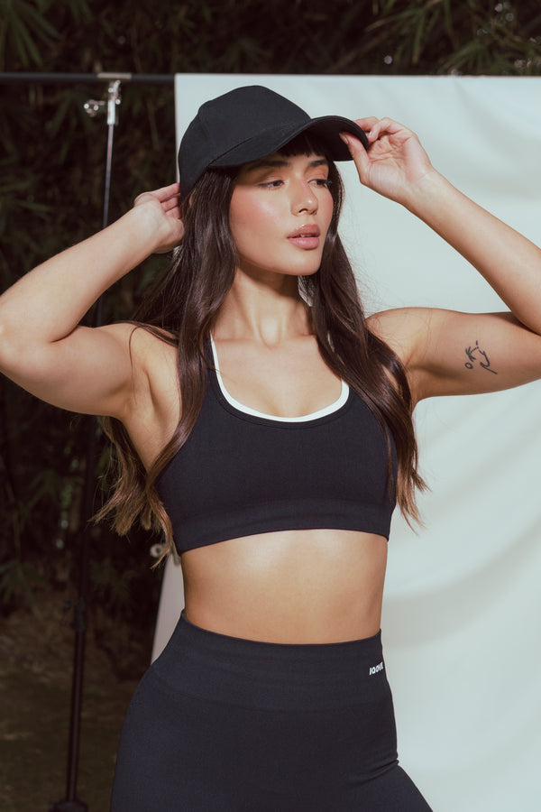 Twill top black